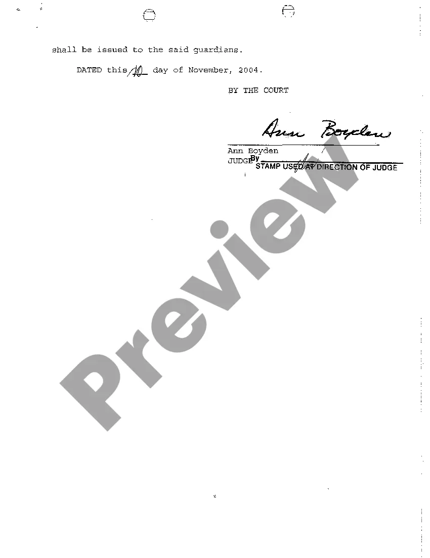 Preview A05 Appointment of Guardians