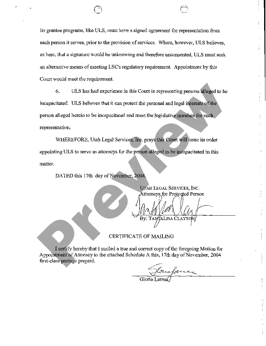 Preview A03 Motion For Appointment of Attorney