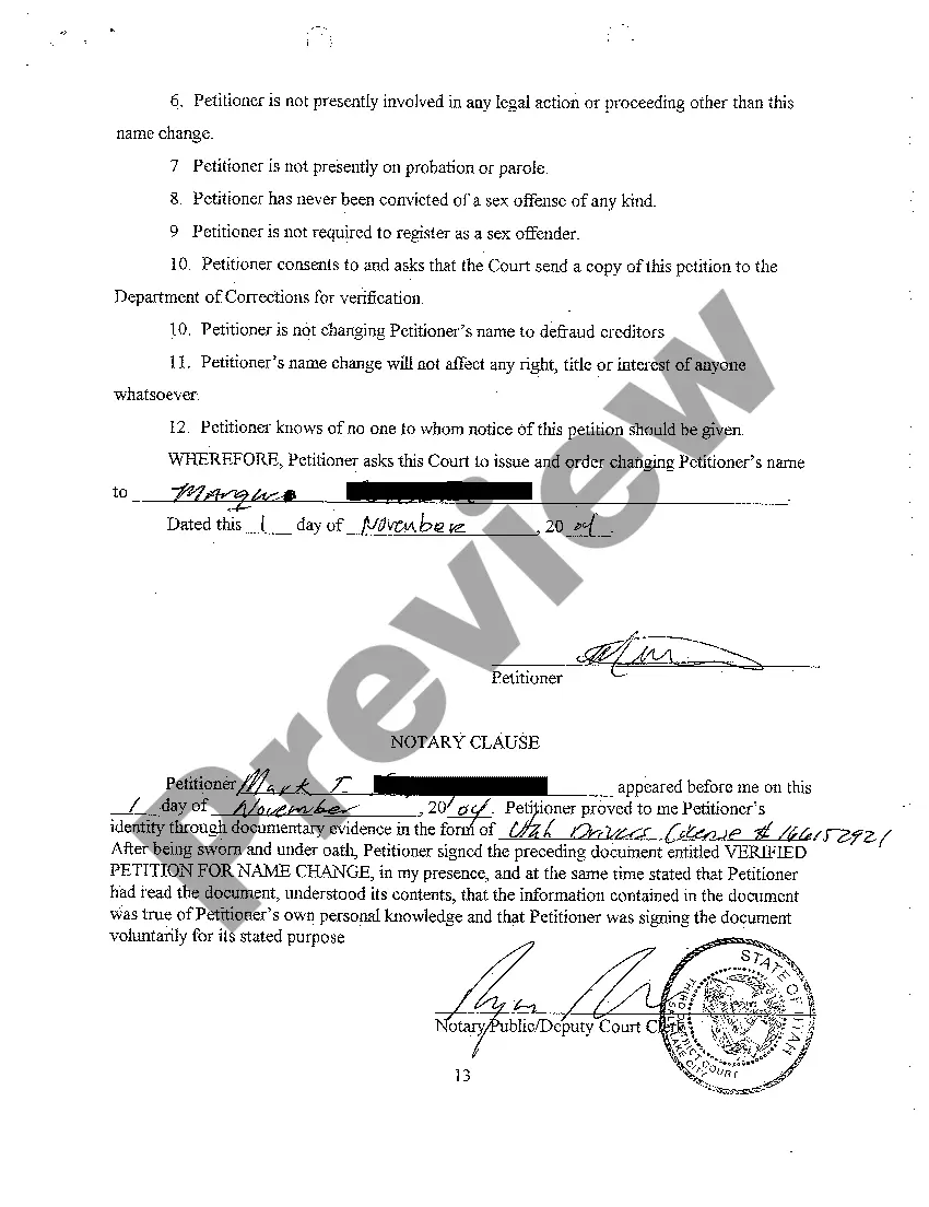 Get A01 Verified Petition For Name Change Preview A01 Verified Petition For Name Change