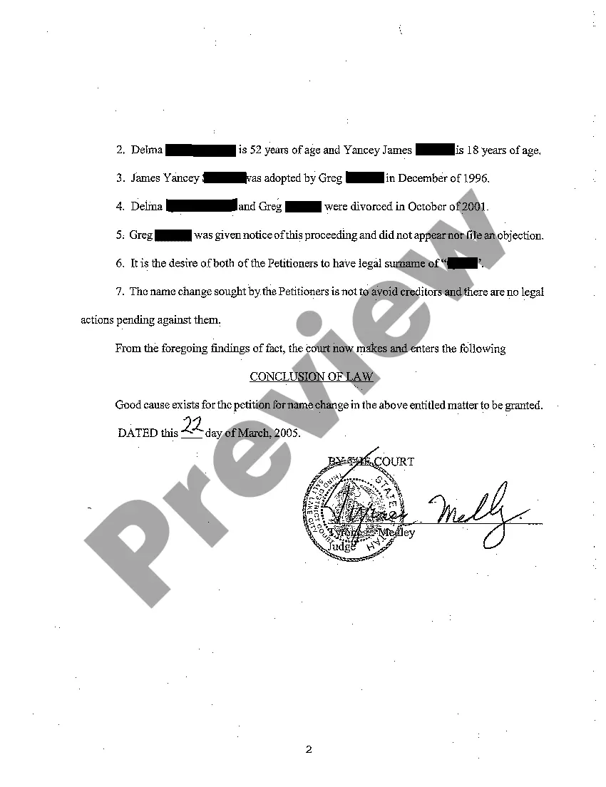 Preview A03 Finding of Fact and Conclusions of Law