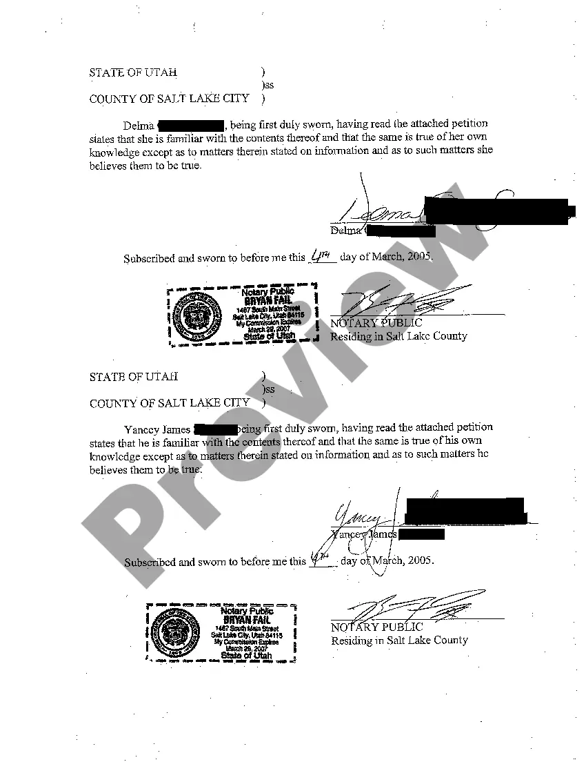 Preview A01 Petition For Name Change