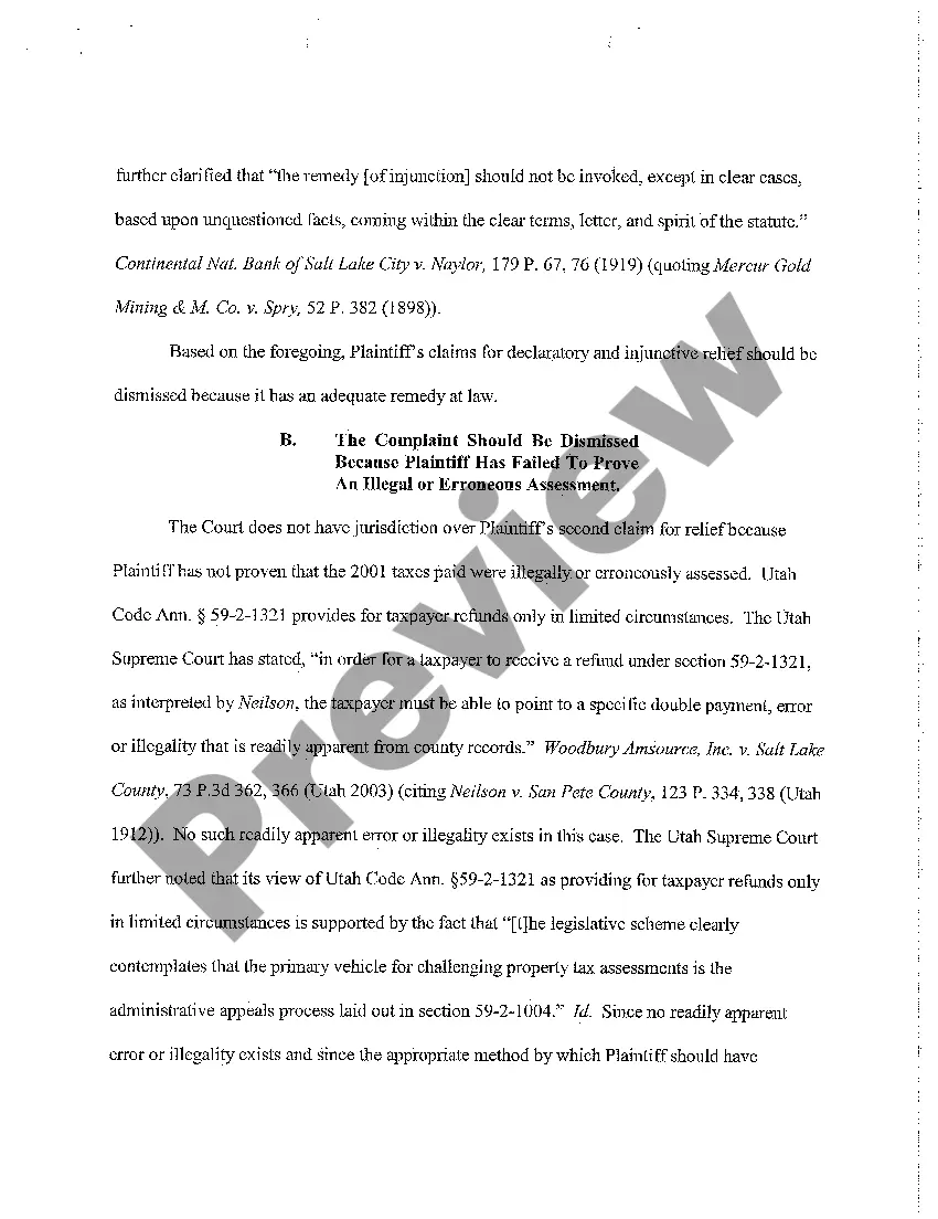 Preview A02 Memorandum In Support of Motion To Dismiss