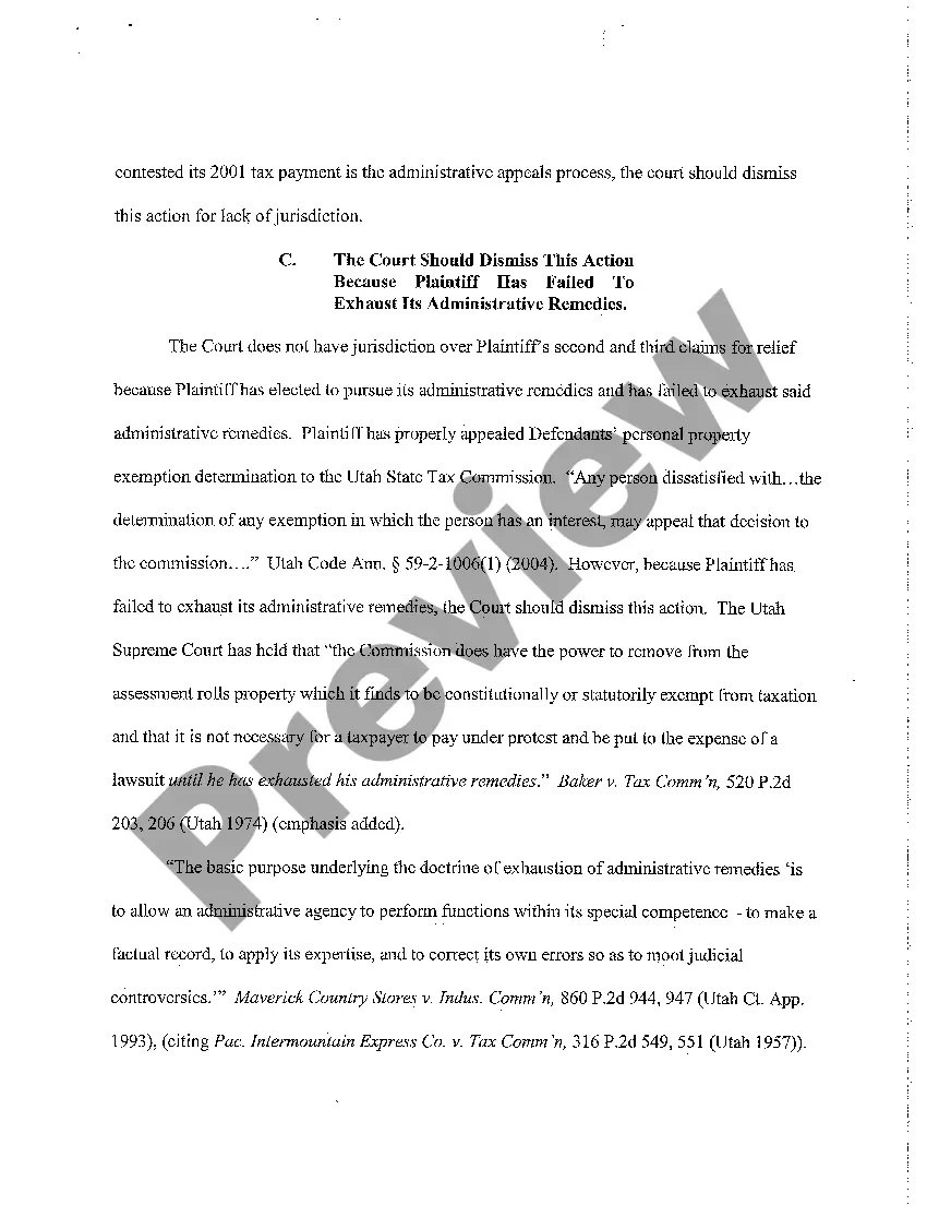 Preview A02 Memorandum In Support of Motion To Dismiss