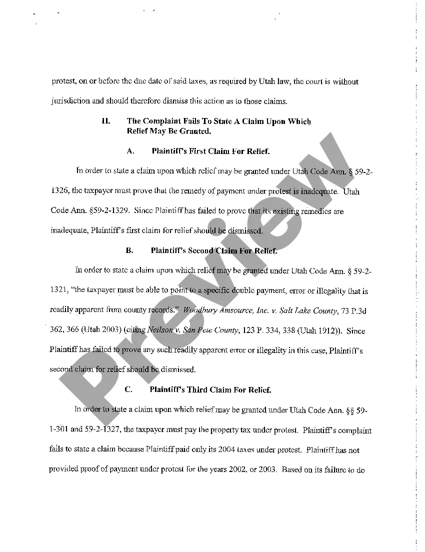 Preview A02 Memorandum In Support of Motion To Dismiss