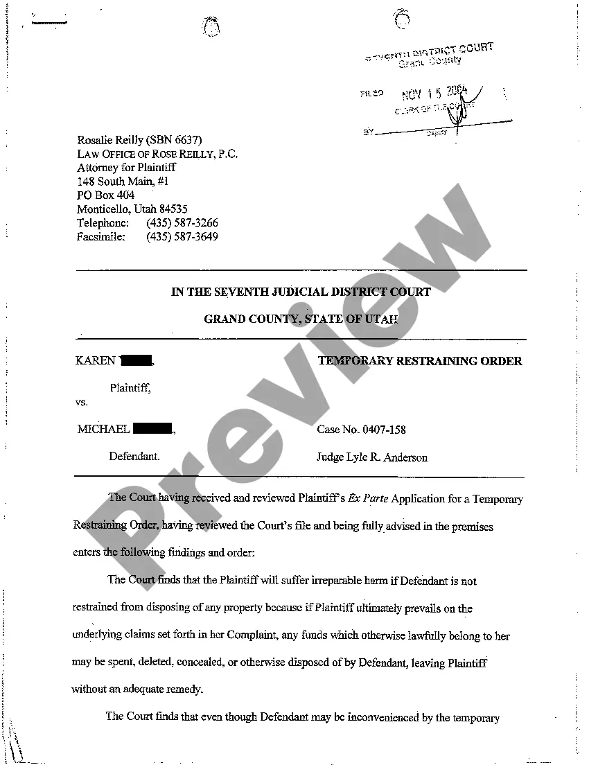 Preview A04 Extension of Temporary Restraining Order