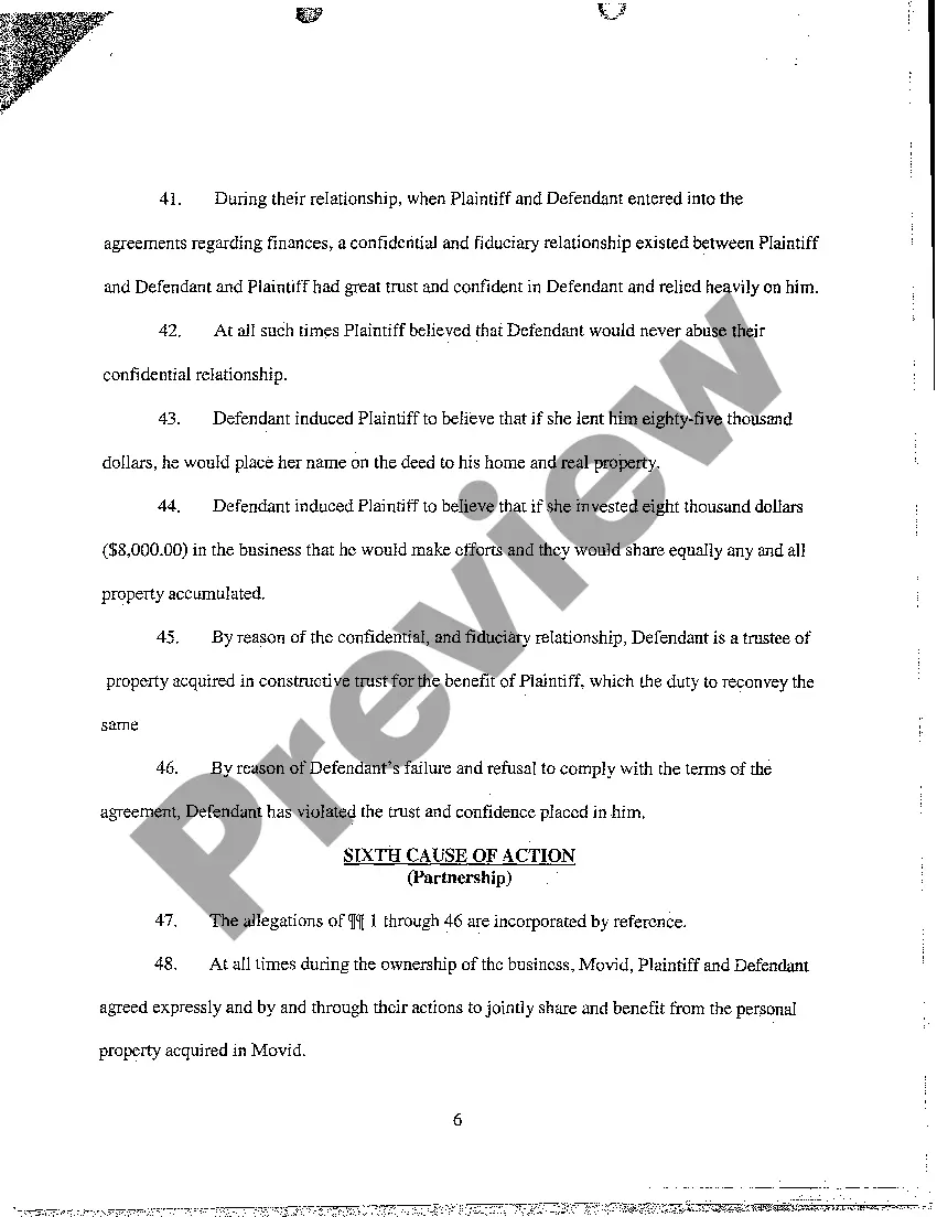 Preview A01 Verified Complaint for Breach of Contract