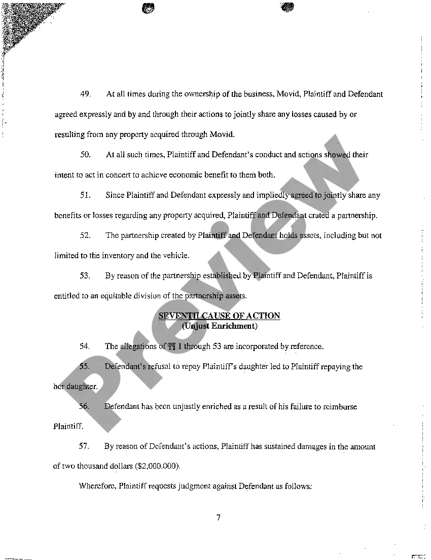 Preview A01 Verified Complaint for Breach of Contract