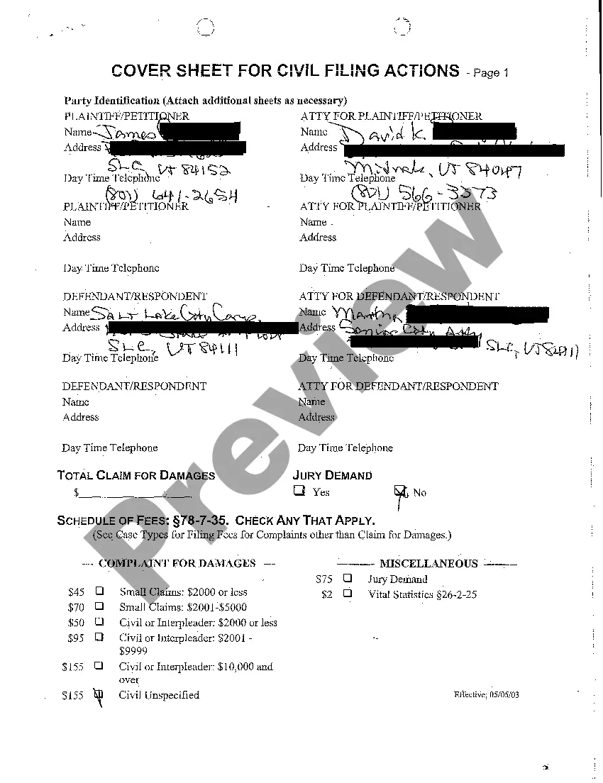 Get A01 Complaint for Unlawful Discharge Preview A01 Complaint for Unlawful Discharge