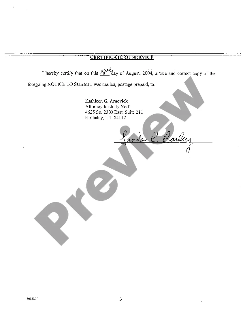 Preview A11 Notice of Submit