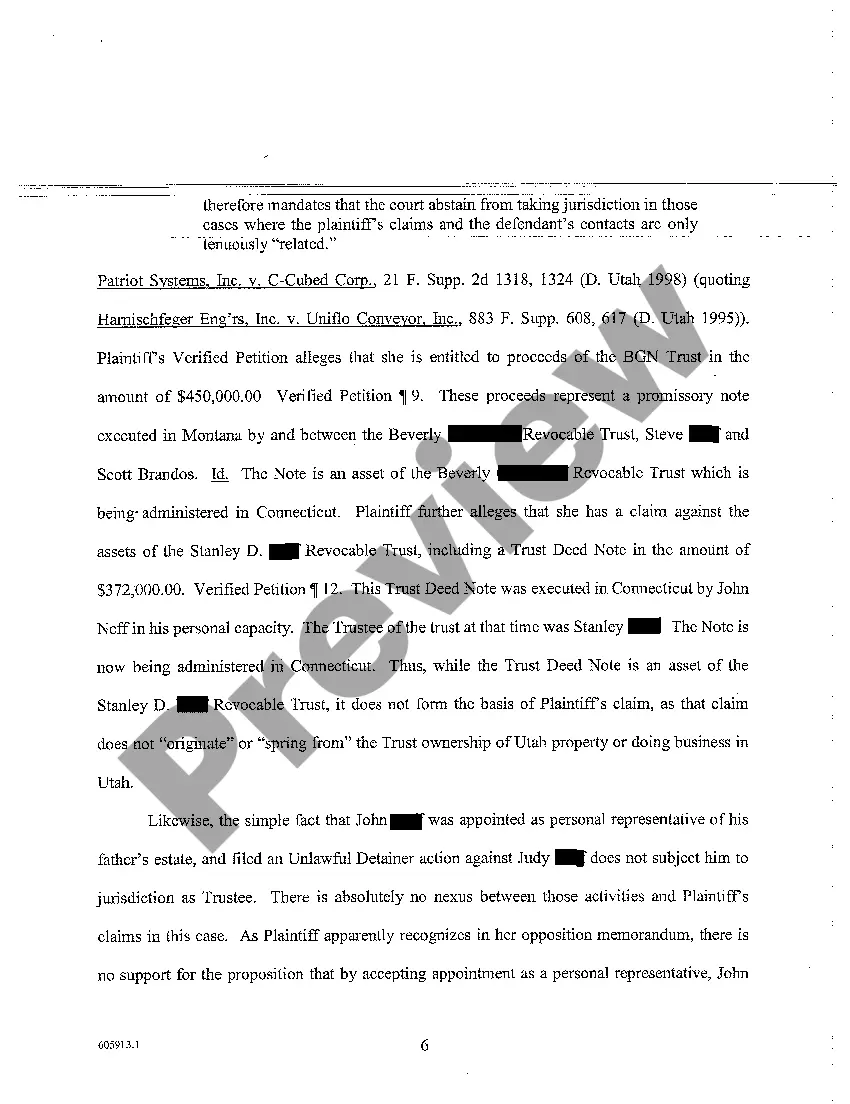 Get A10 Reply Memorandum In Support of Motion to Dismiss Amended Verified Petition to Ascertain Beneficiaries and Distribution of Trust Assets Preview A10 Reply Memorandum In Support of Motion to Dismiss Amended Verified Petition to Ascertain Beneficiaries and Distribution of Trust Assets