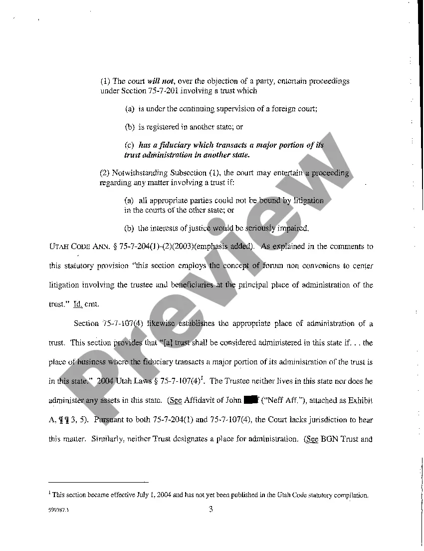 Get A05 Memorandum of Points and Authorities in Support of Motion to Dismiss Plaintiff's Amended Verified Petition to Ascertain Beneficiaries Preview A05 Memorandum of Points and Authorities in Support of Motion to Dismiss Plaintiff's Amended Verified Petition to Ascertain Beneficiaries