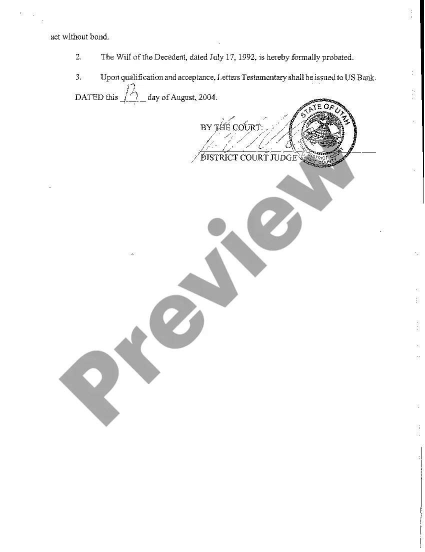 Preview A12 Formal Probate of Will and Appointment of Personal Representative