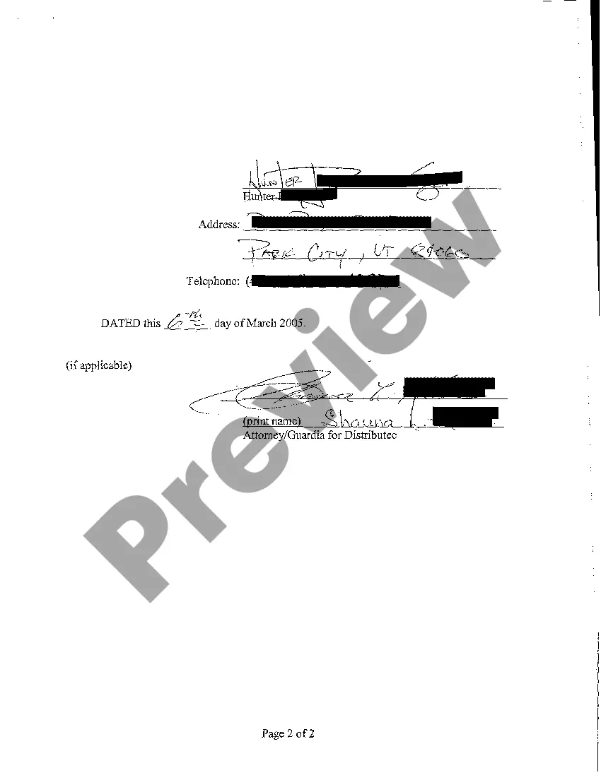 Preview A07 Consent to Closing of Small Estate