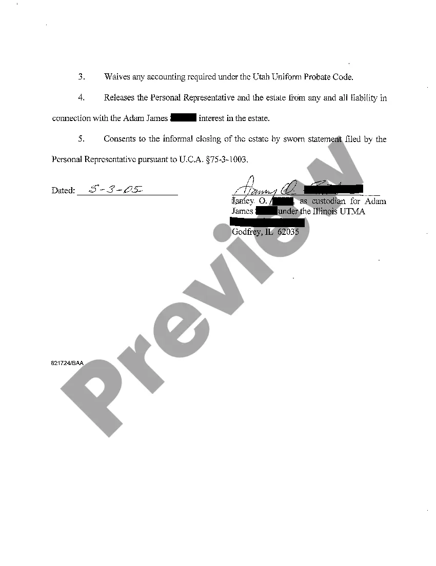 Preview A12 Receipt and Release