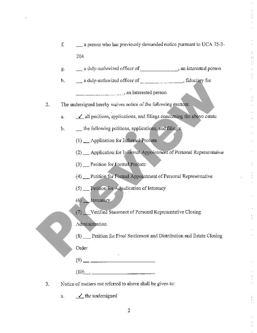 Preview A06 Waiver of Notice