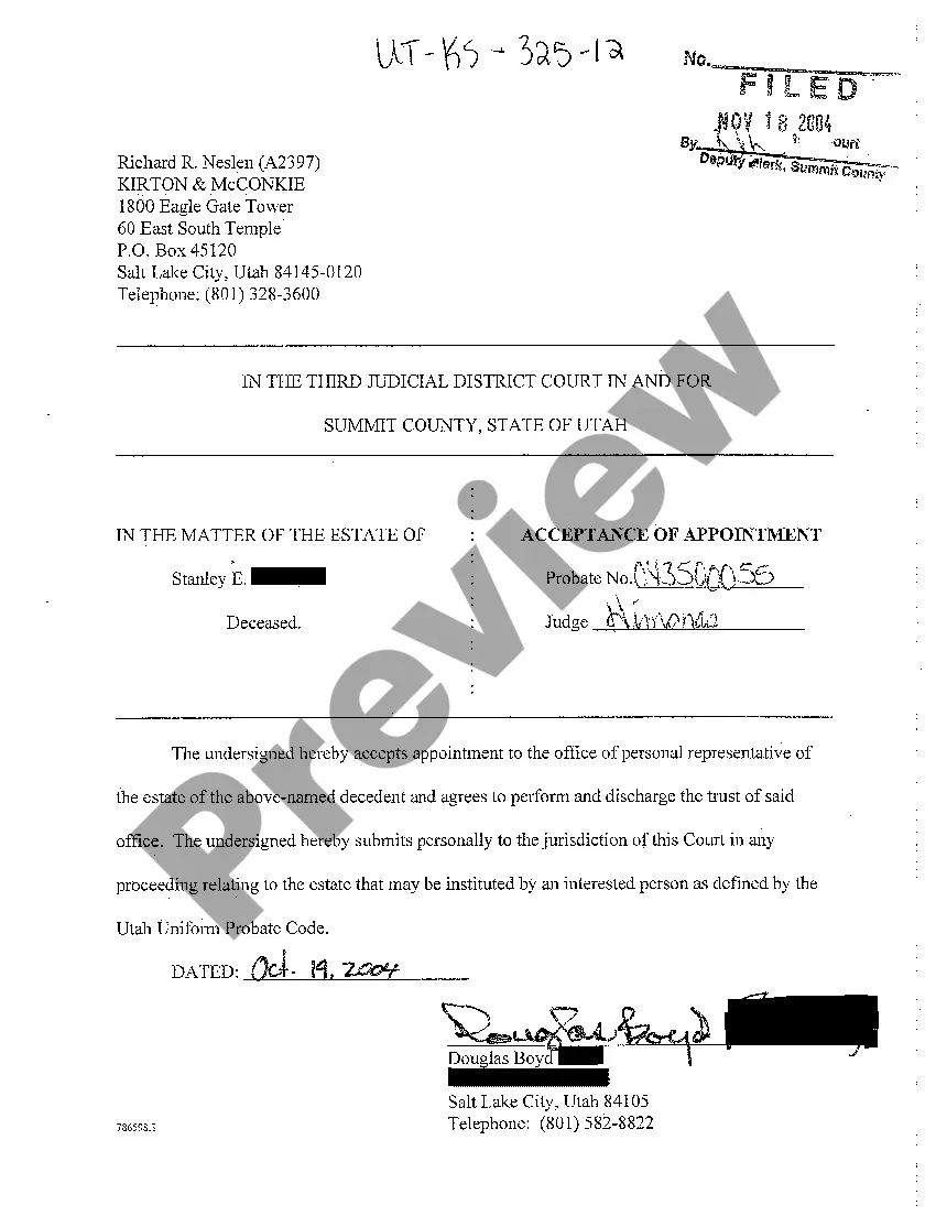 Preview A05 Acceptance of Appointment