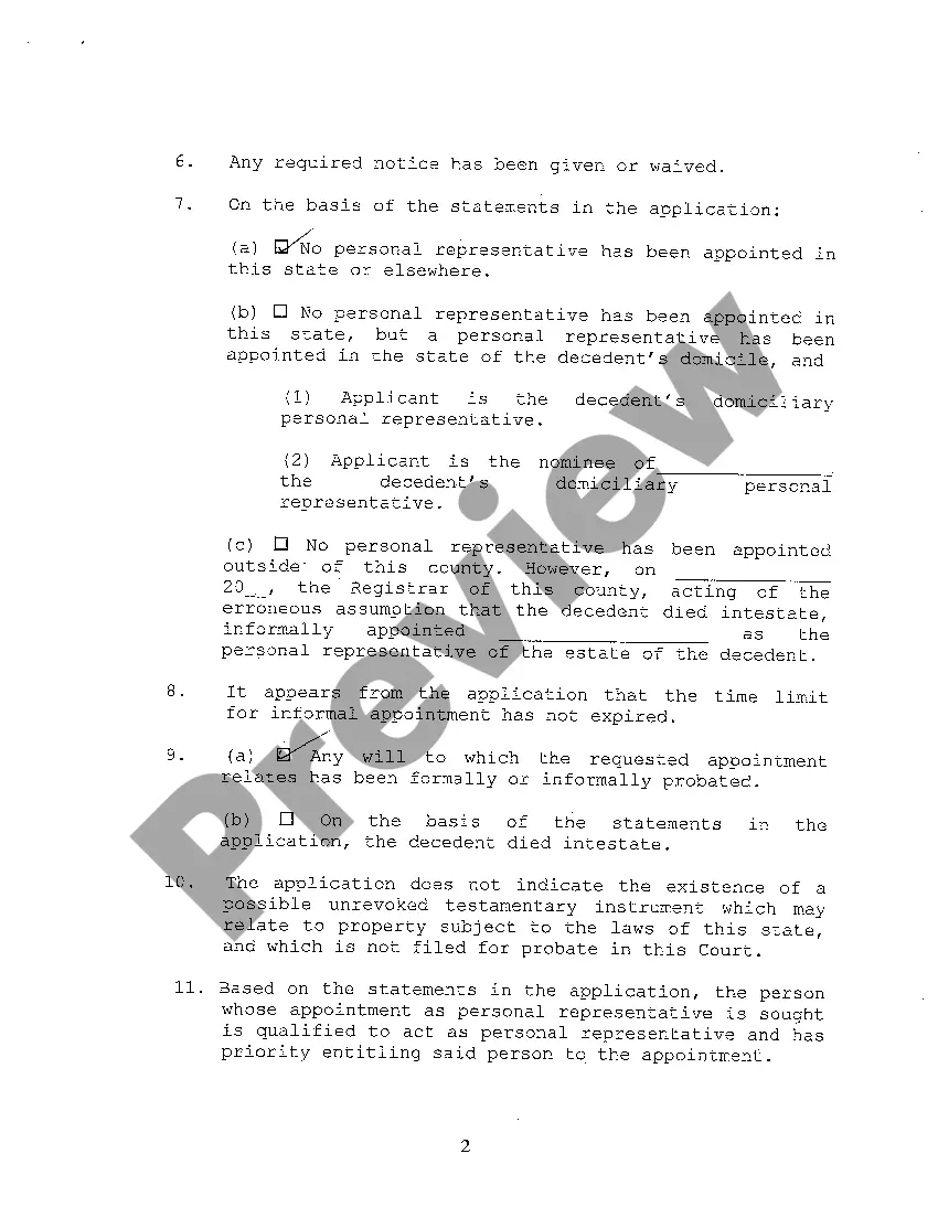 Get A06 Statement of Informal Appointment of Personal Representative Preview A06 Statement of Informal Appointment of Personal Representative