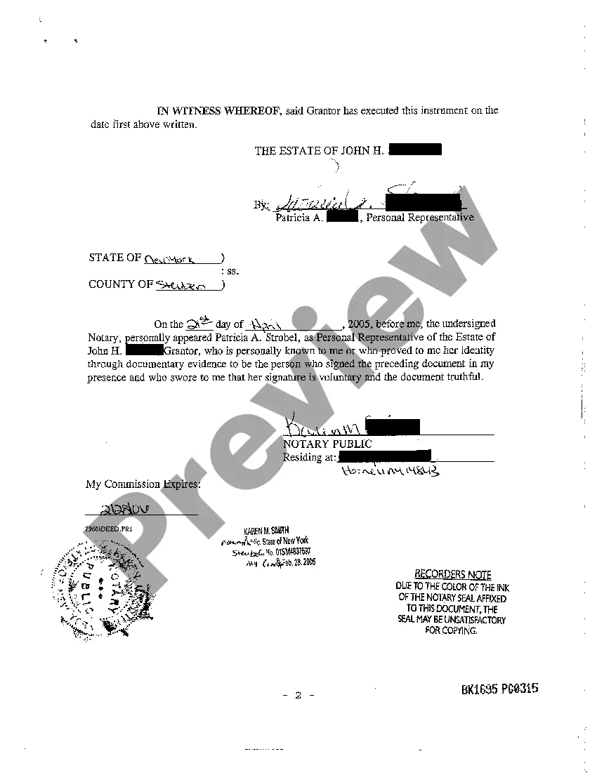 Preview A17 Deed of Distribution by Personal Representative