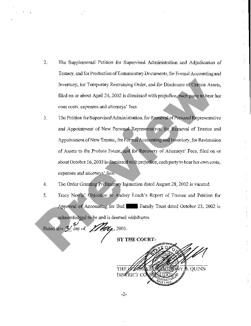 Get A26 Order Approving Settlement and Related Orders Preview A26 Order Approving Settlement and Related Orders