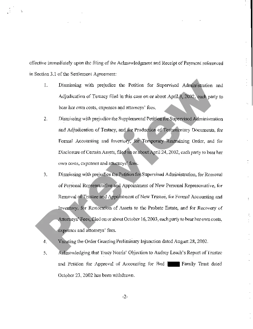 Preview A25 Stipulation and Joint Motion to Approve Settlement and Related Items