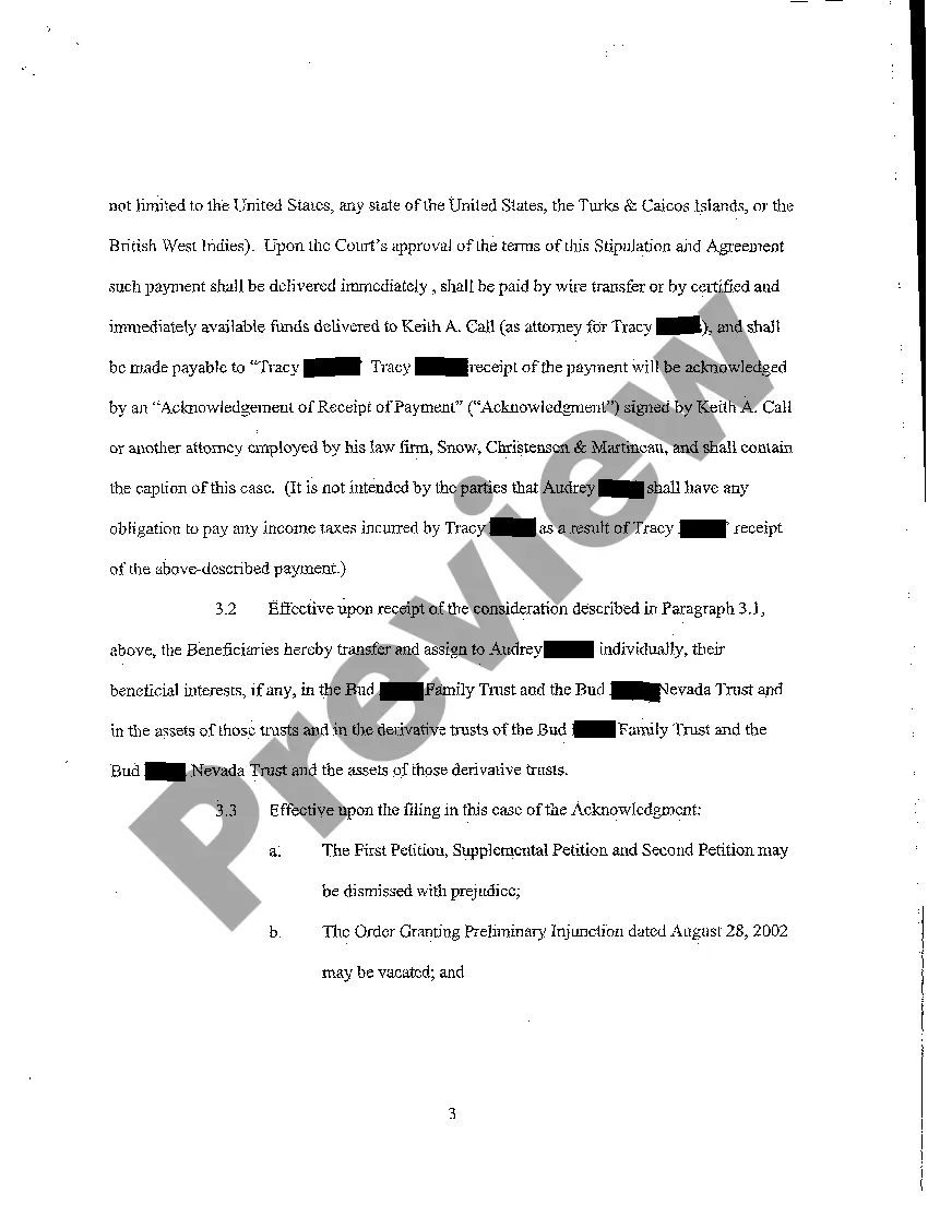 Preview A24 Stipulation for Release of Claims and Withdrawal of Petitions, and Settlement Agreement