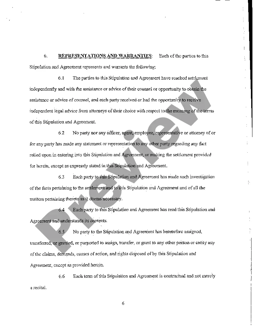 Preview A24 Stipulation for Release of Claims and Withdrawal of Petitions, and Settlement Agreement