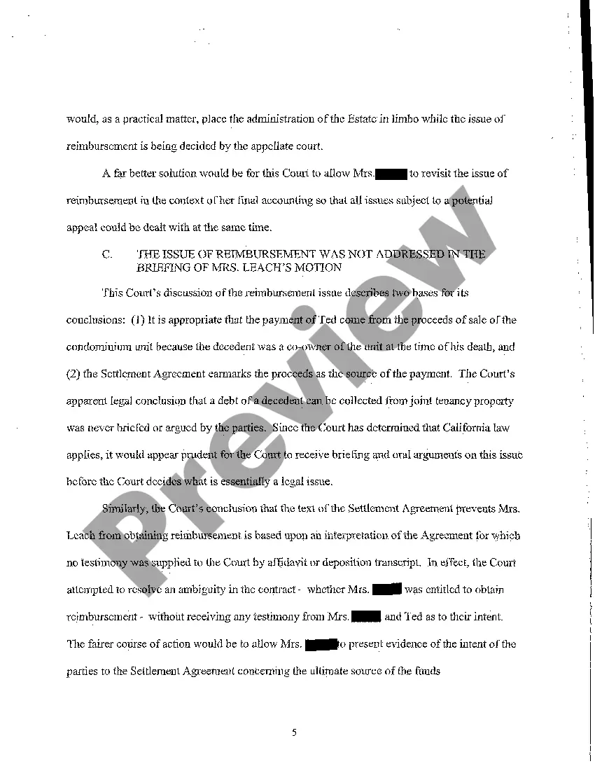 Preview A21 Memorandum of Points and Authorities in Support of Motion for Clarification of Ruling and Order