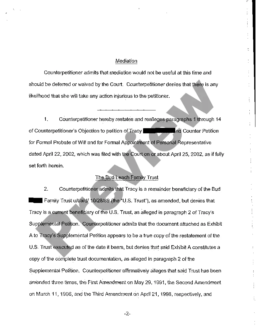 Preview A09 Objections to Supplemental Petition