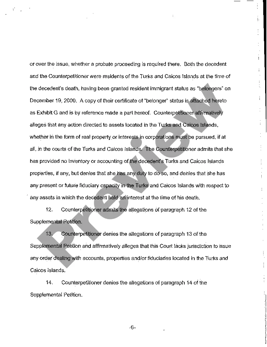 Preview A09 Objections to Supplemental Petition