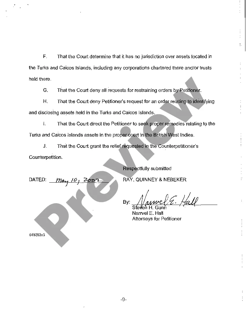 Preview A09 Objections to Supplemental Petition