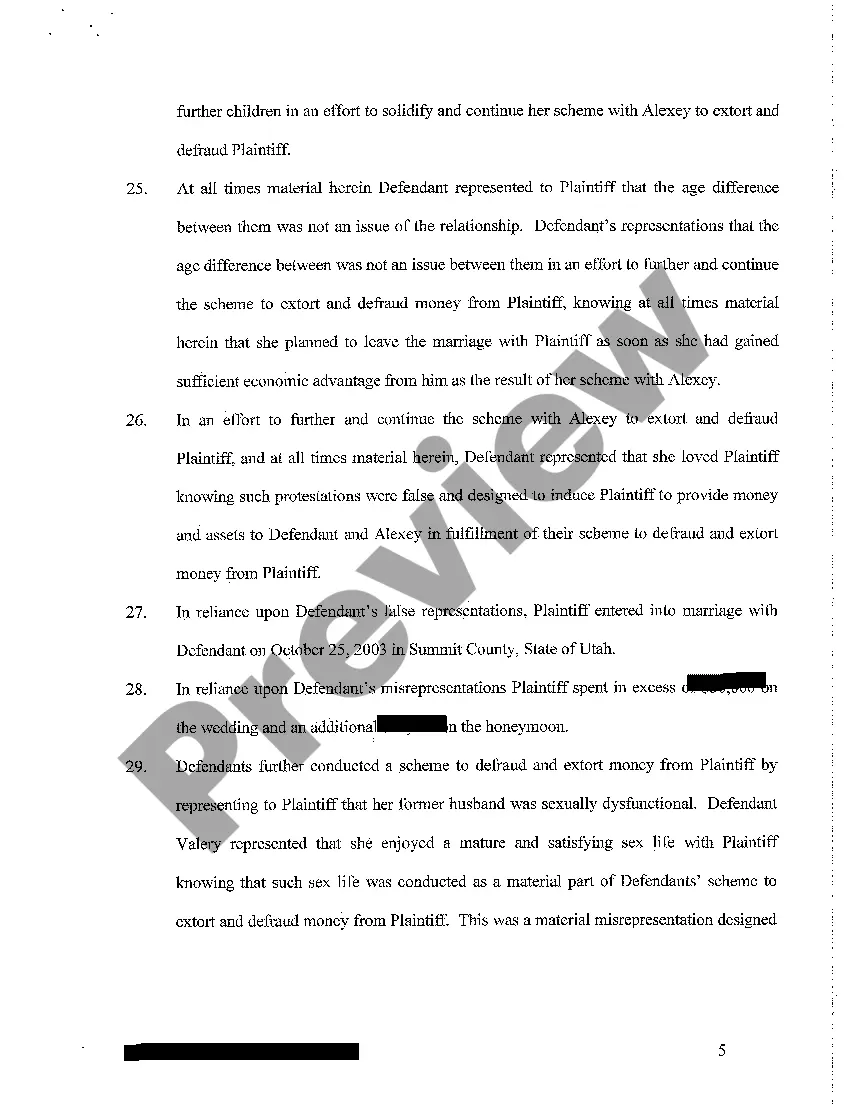 Preview A02 Amended Complaint - Fraud - Misrepresentation and Conspiracy to Commit Fraud