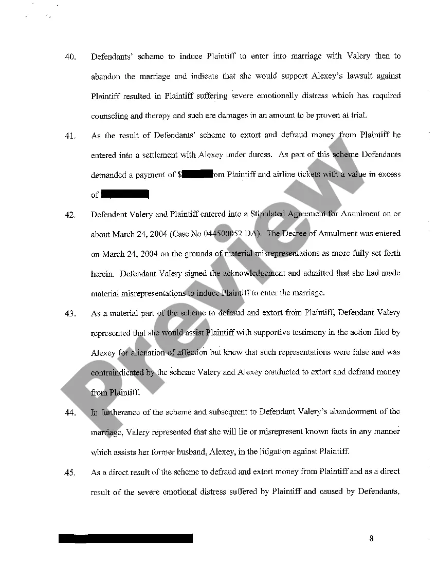 Preview A02 Amended Complaint - Fraud - Misrepresentation and Conspiracy to Commit Fraud