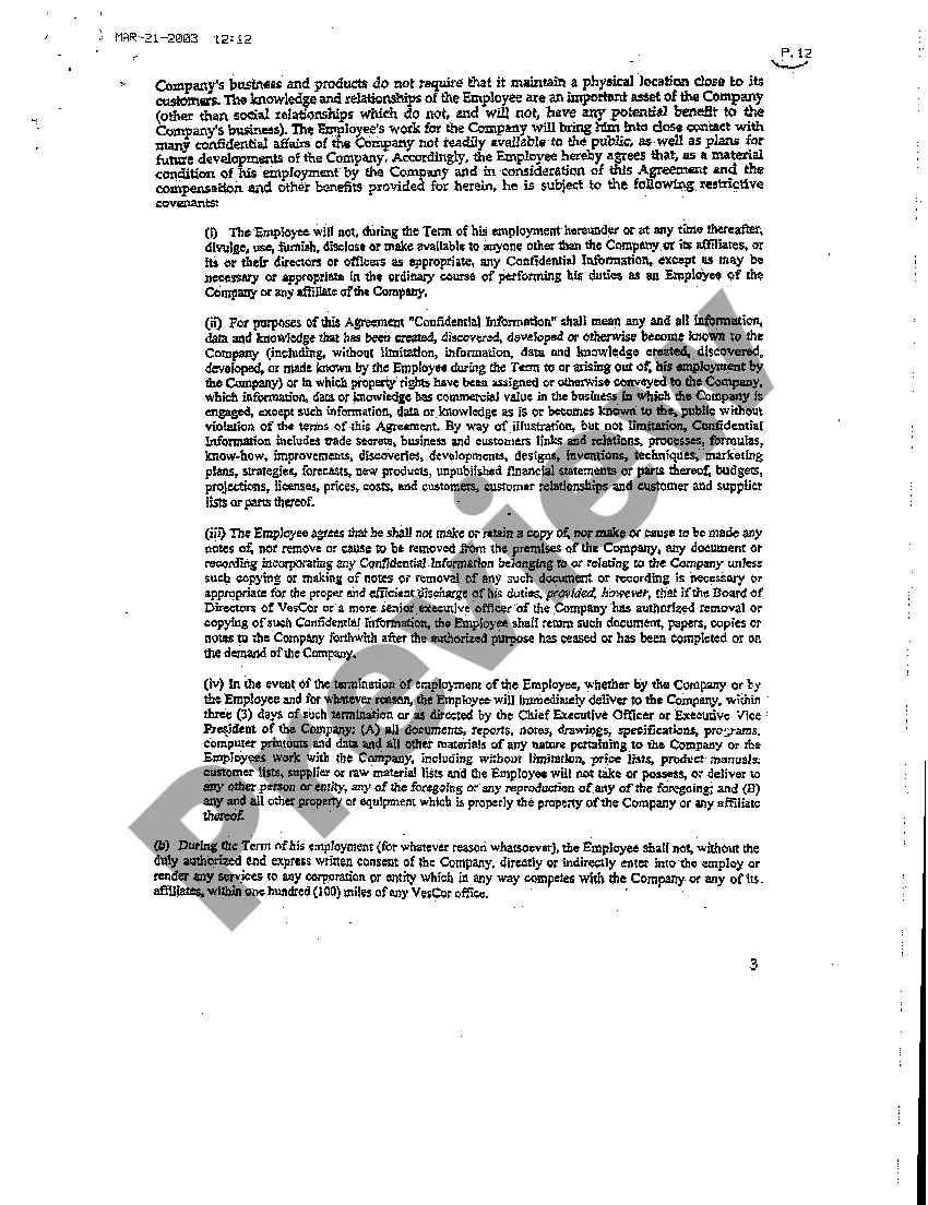 Preview A03 Employment Agreement