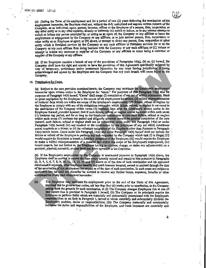 Preview A03 Employment Agreement