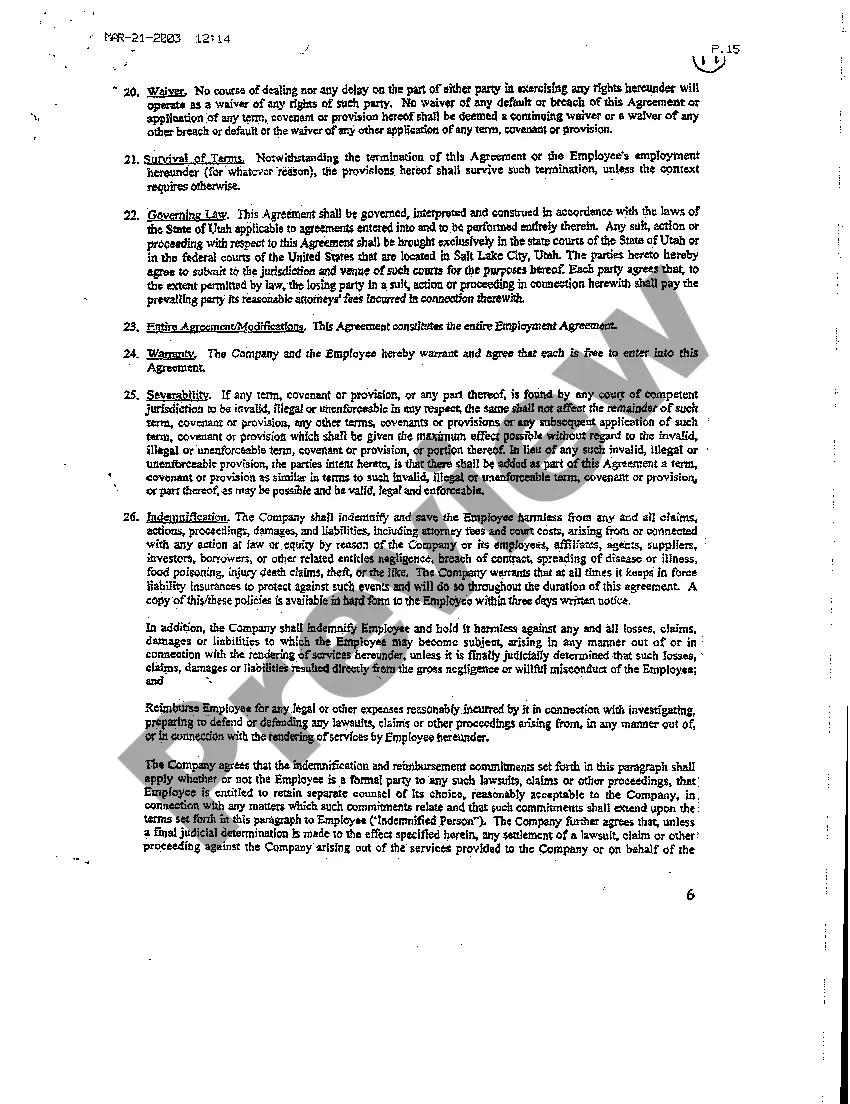 Preview A03 Employment Agreement