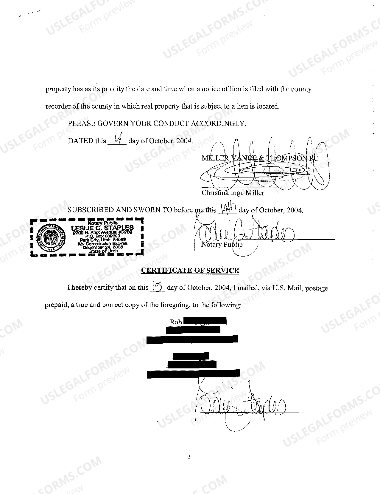 Preview A02 Notice of Claim of Attorney's Lien