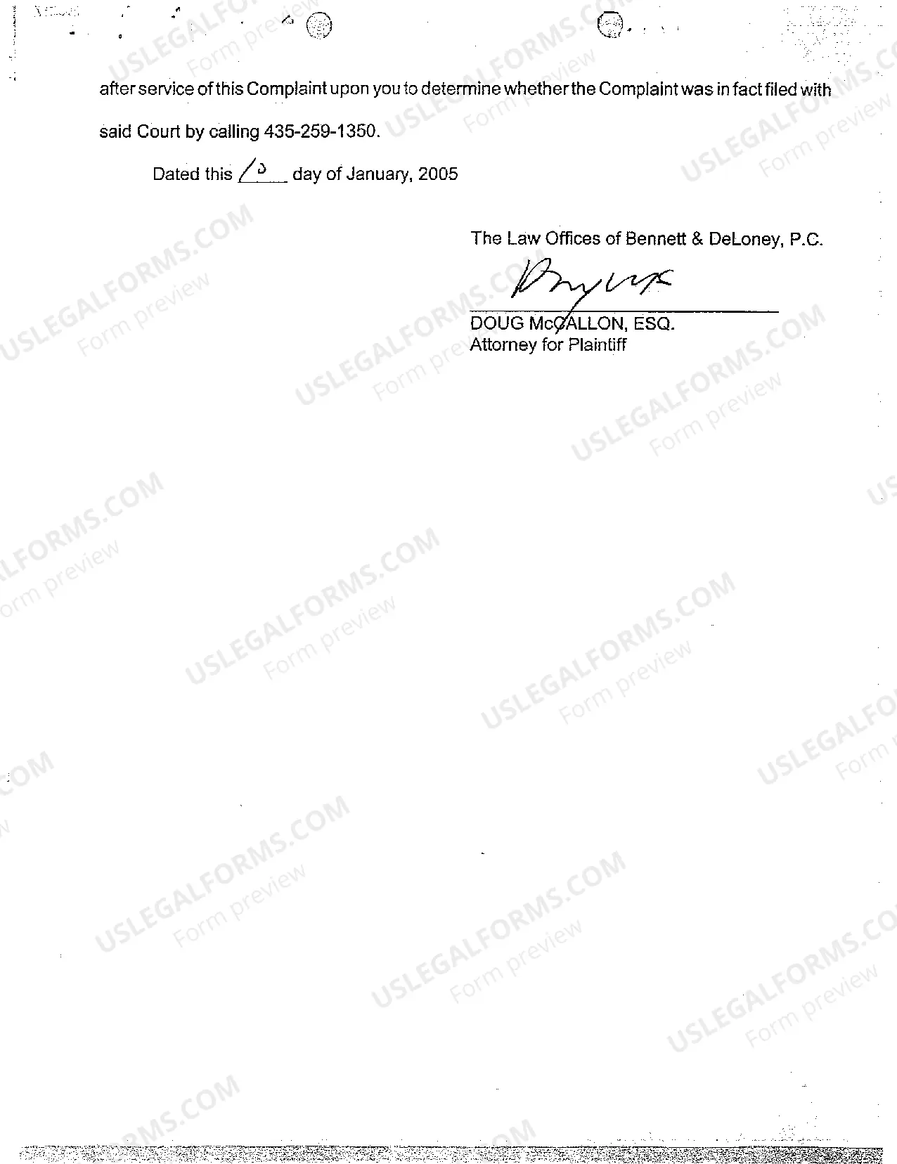 Preview A02 10 Day Summons of Defendant