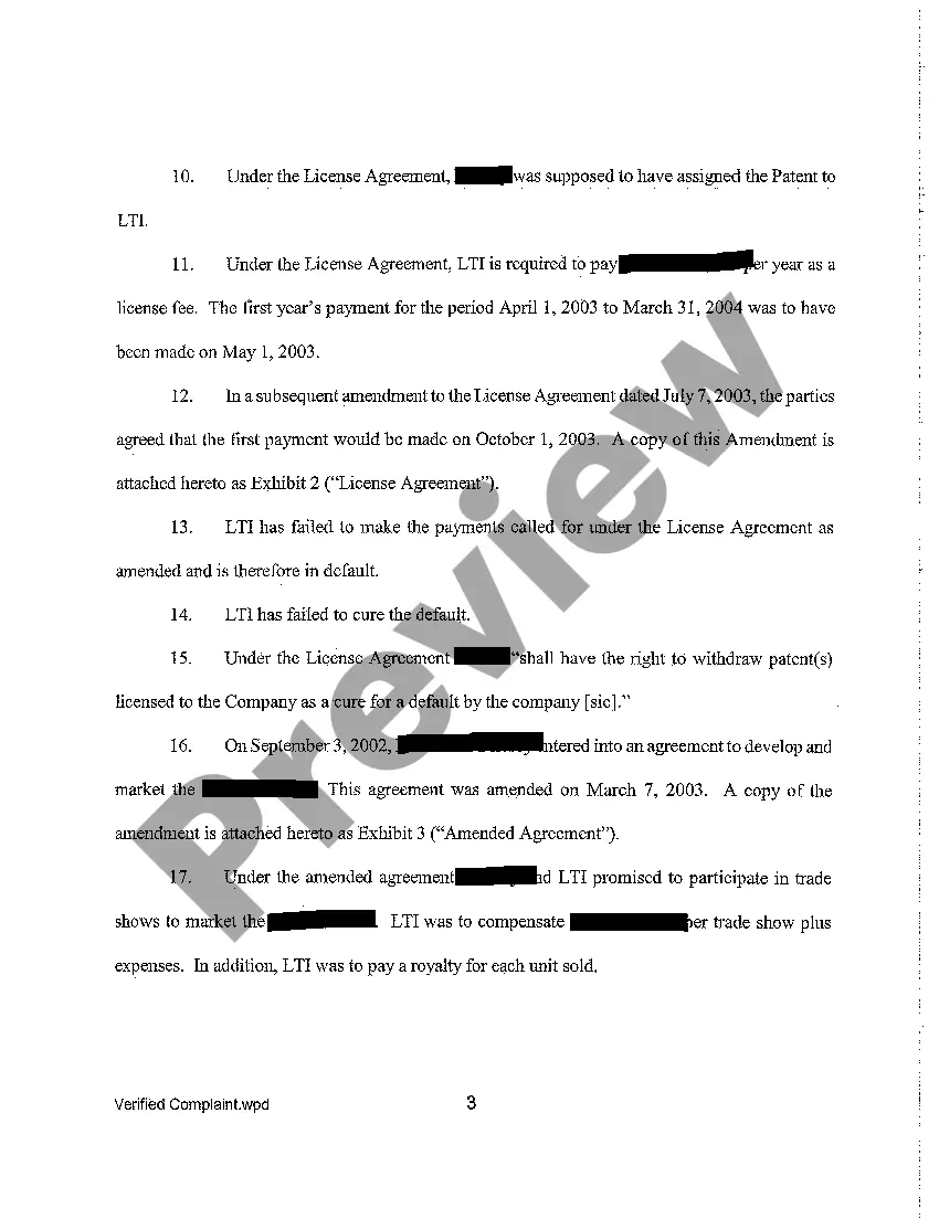 Get A01 Verified Complaint - Declaratory Judgment, Breach of Contract and Covenant of Good Faith and Fair Dealing, and Permanent Injunction Preview A01 Verified Complaint - Declaratory Judgment, Breach of Contract and Covenant of Good Faith and Fair Dealing, and Permanent Injunction