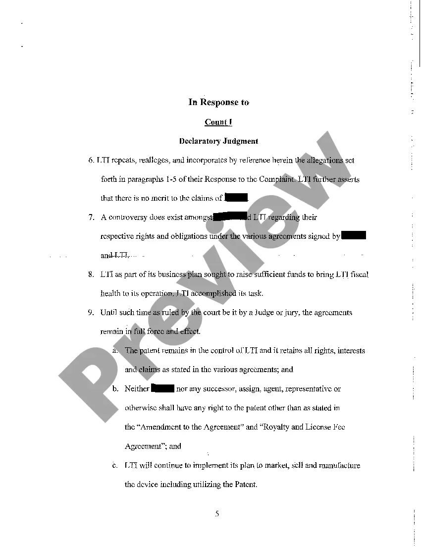 Preview A02 Response to Plaintiff Claims