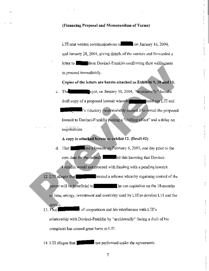 Preview A02 Response to Plaintiff Claims