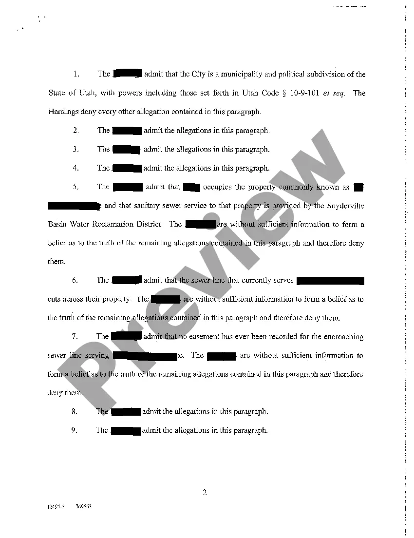 Preview A03 Answer and Counterclaim