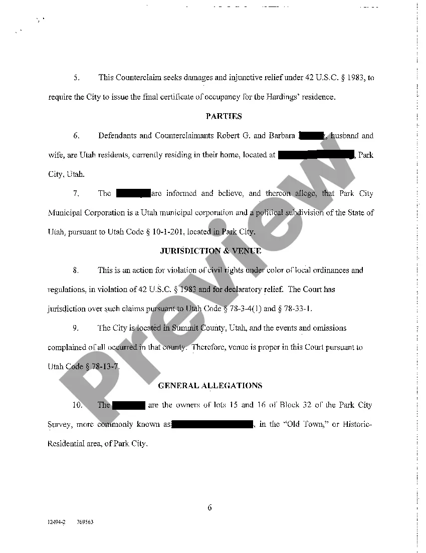 Preview A03 Answer and Counterclaim