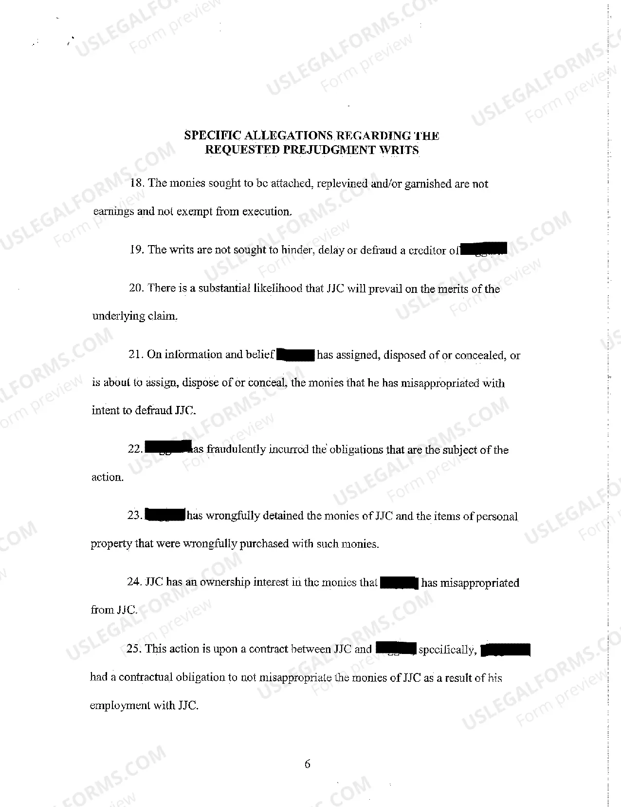 Preview A01 Verified Complaint - Defalcation, Embezzlement, Theft, Conversion