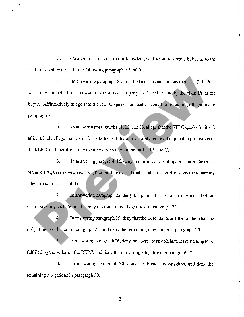 Get A02 Answer and Counterclaim Preview A02 Answer and Counterclaim