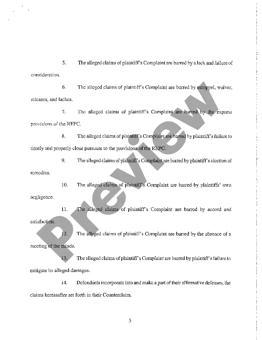 Get A02 Answer and Counterclaim Preview A02 Answer and Counterclaim