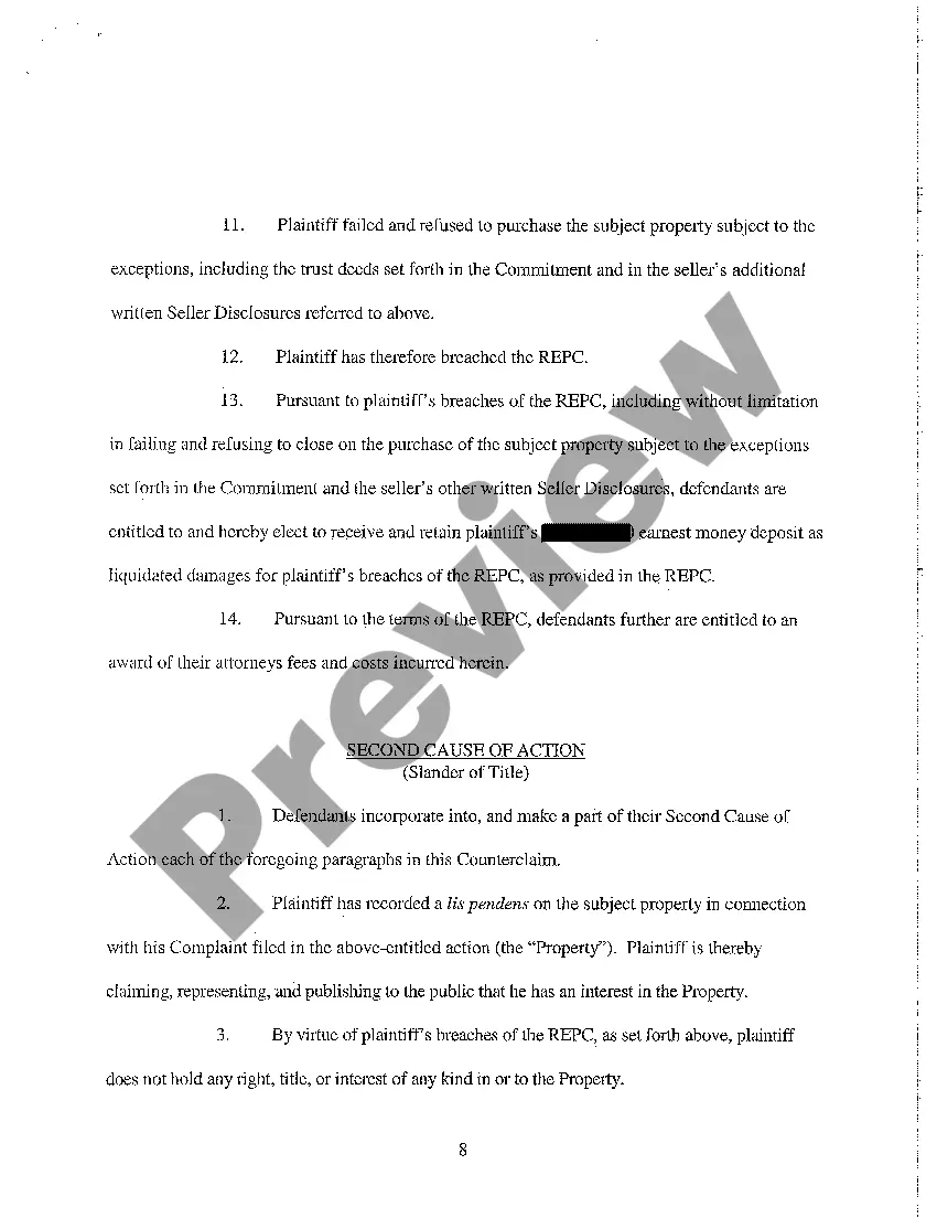 Get A02 Answer and Counterclaim Preview A02 Answer and Counterclaim