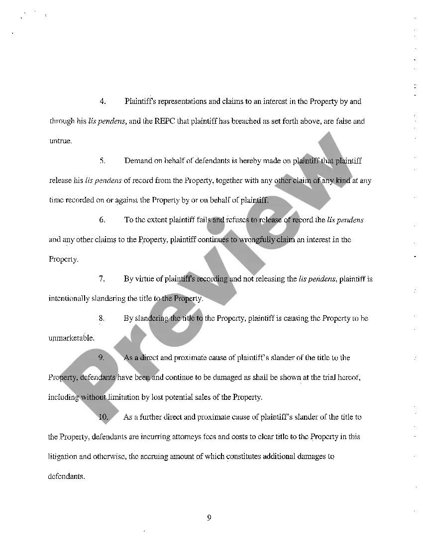 Get A02 Answer and Counterclaim Preview A02 Answer and Counterclaim