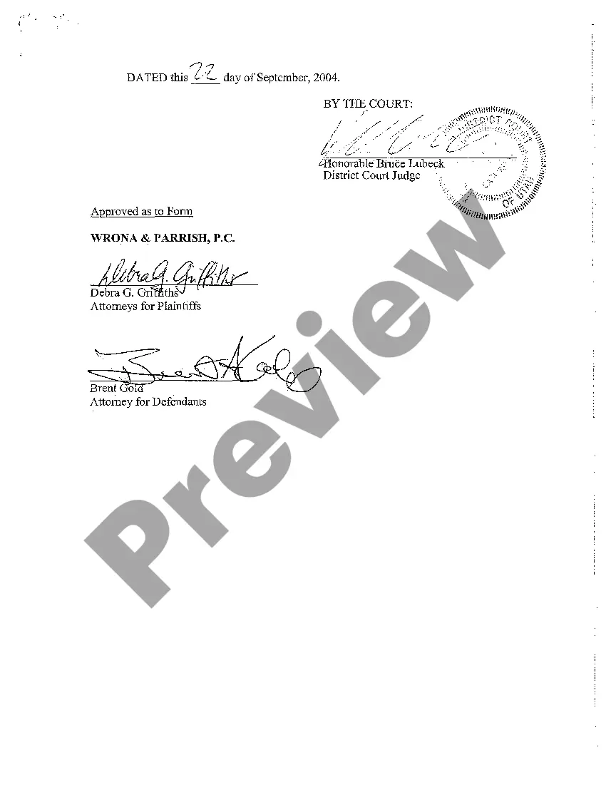 Get A04 Order for Dismissal Due to Settlement Preview A04 Order for Dismissal Due to Settlement