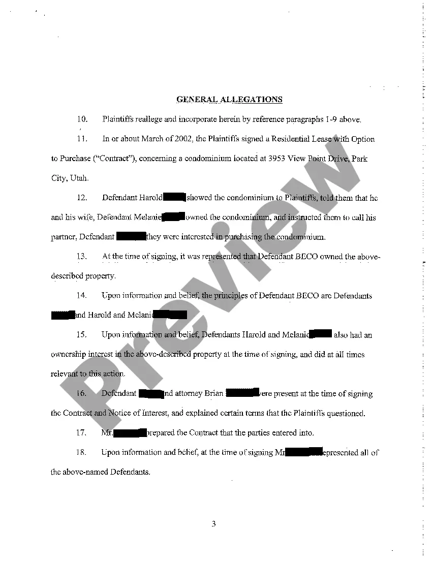 Get A01 Verified Complaint - Breach of Contract and Covenant of Good Faith and Fair Dealing, Unjust Enrichment, Fraud, Misrepresentation Preview A01 Verified Complaint - Breach of Contract and Covenant of Good Faith and Fair Dealing, Unjust Enrichment, Fraud, Misrepresentation