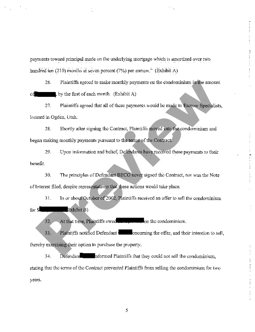 Get A01 Verified Complaint - Breach of Contract and Covenant of Good Faith and Fair Dealing, Unjust Enrichment, Fraud, Misrepresentation Preview A01 Verified Complaint - Breach of Contract and Covenant of Good Faith and Fair Dealing, Unjust Enrichment, Fraud, Misrepresentation